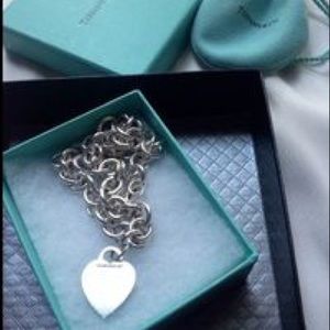Tiffany & Co. Sterling Silver Heart Necklace